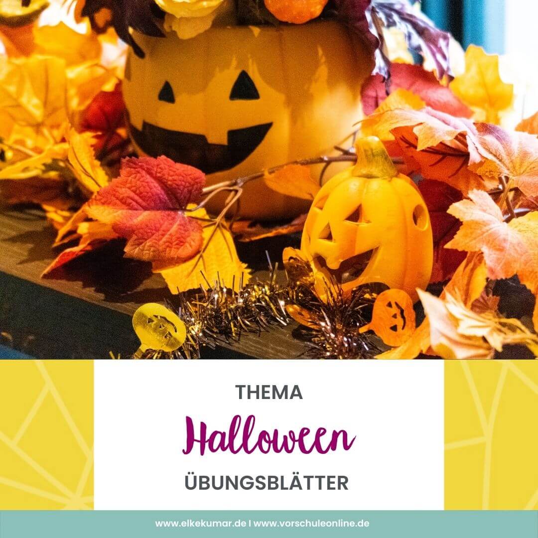 Read more about the article Halloween – Übungsblätter für Vorschulkinder