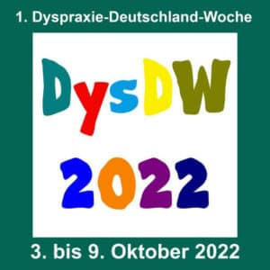 Bild zeigt da Logo der ersten Dyspraxiewoche 2022